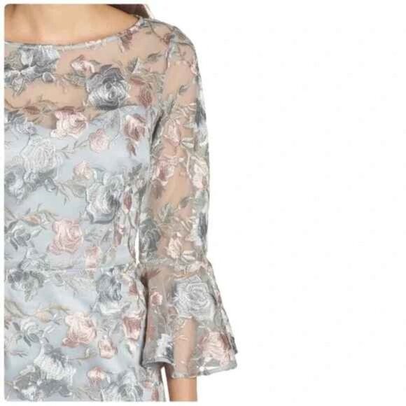 Eliza J Floral Embroidered Sheath Dress size 4 - Picture 3 of 12